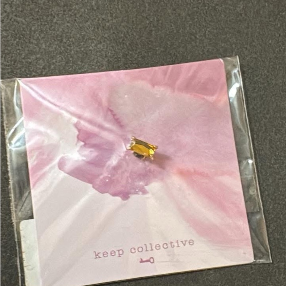 KEEP Collective Yellow Crystal Bracelet Charm